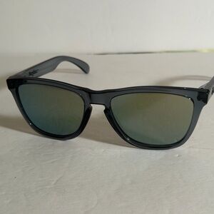 Black Sunglasses with Green Lenses